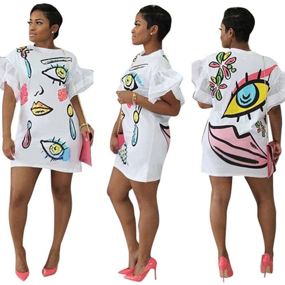 Sexy party Club Print Dress